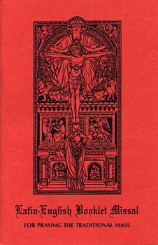 Red missal for Latin Mass